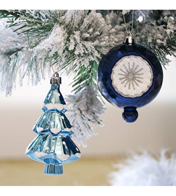 100ct Winter Wishes Shatterproof Christmas Ball Ornaments