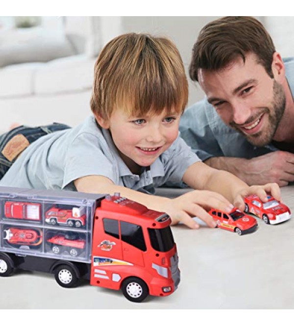 12 in 1 Die-cast Fire Truck Toys